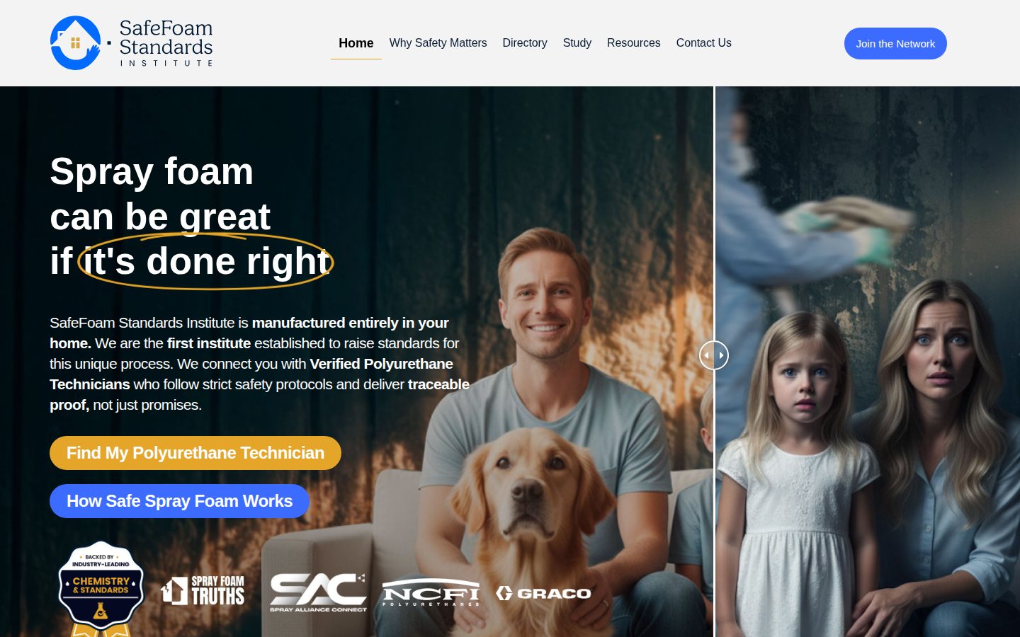 SafeFoam Standards Institute website